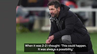 Simeone rides emotional rollercoaster in Atletico's 4-4 draw at Barcelona 