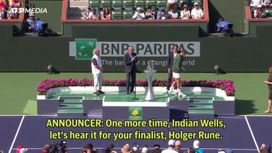  Holding back the tears... Holger Rune emotional after ATP Indian Wells Masters final defeat to Jack Draper 