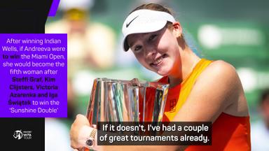  Andreeva aiming for 'Sunshine Double' in Miami 